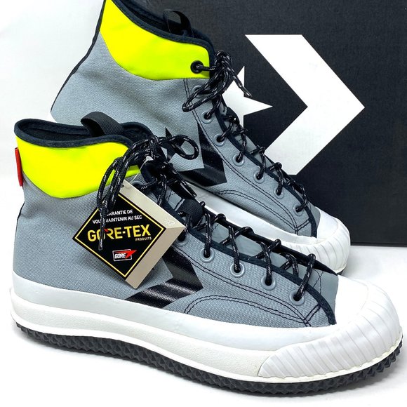 CONVERSE Men's Size 11 169360C Bosey VC GTX High Top Grey Black Canvas Sneakers